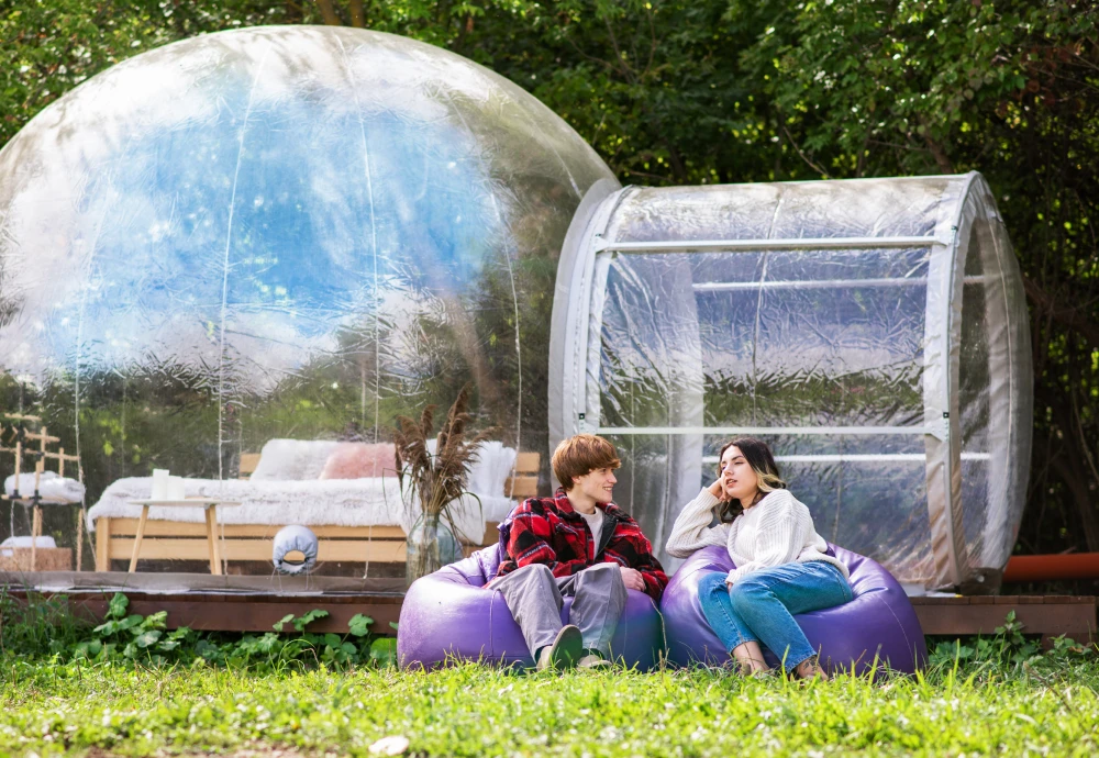 plastic bubble tent