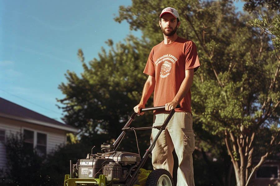 battery powered electric lawn mowers