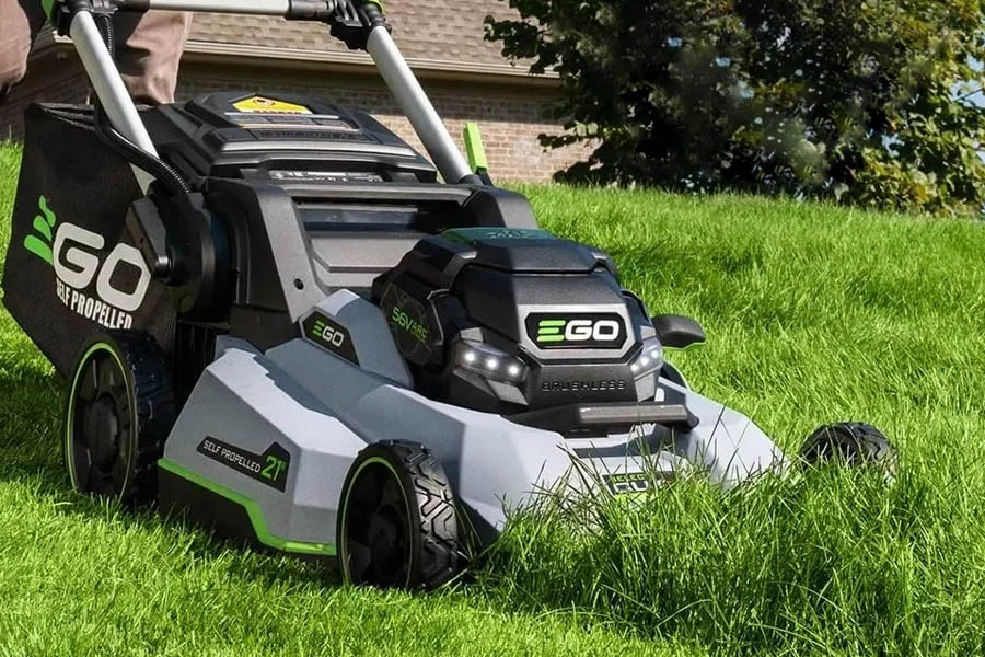 battery powered electric lawn mowers