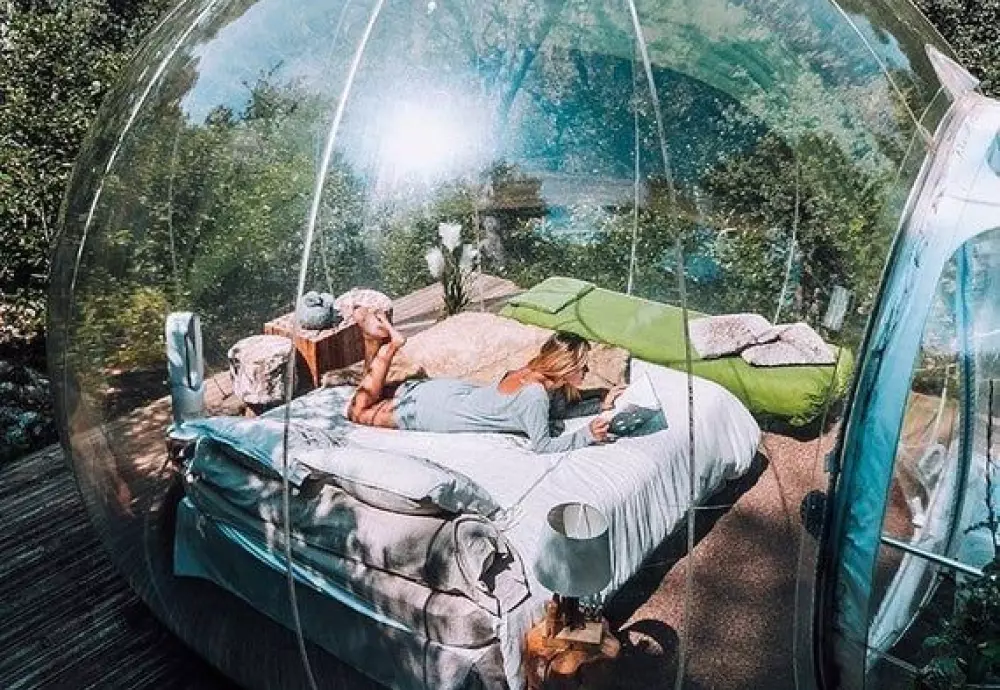 glamping bubble tent