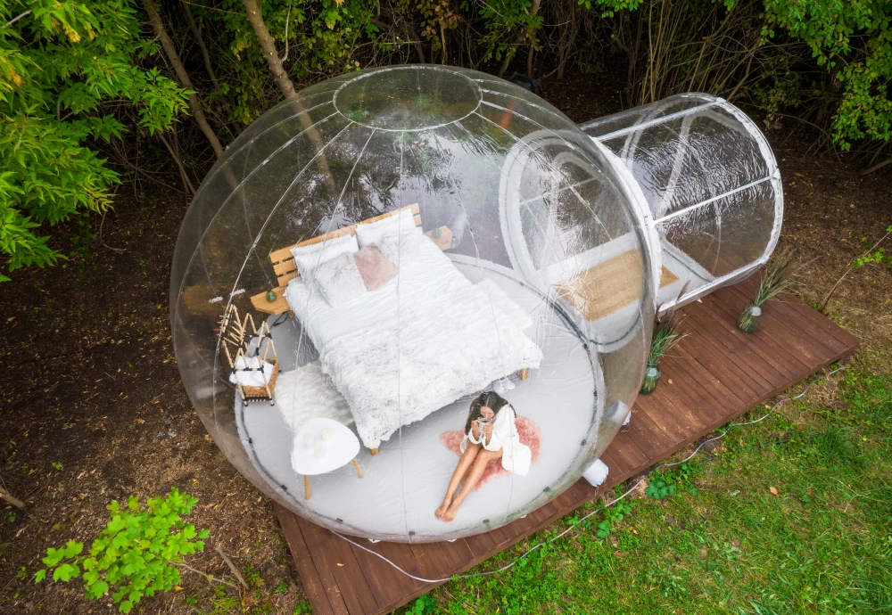 glamping bubble tent